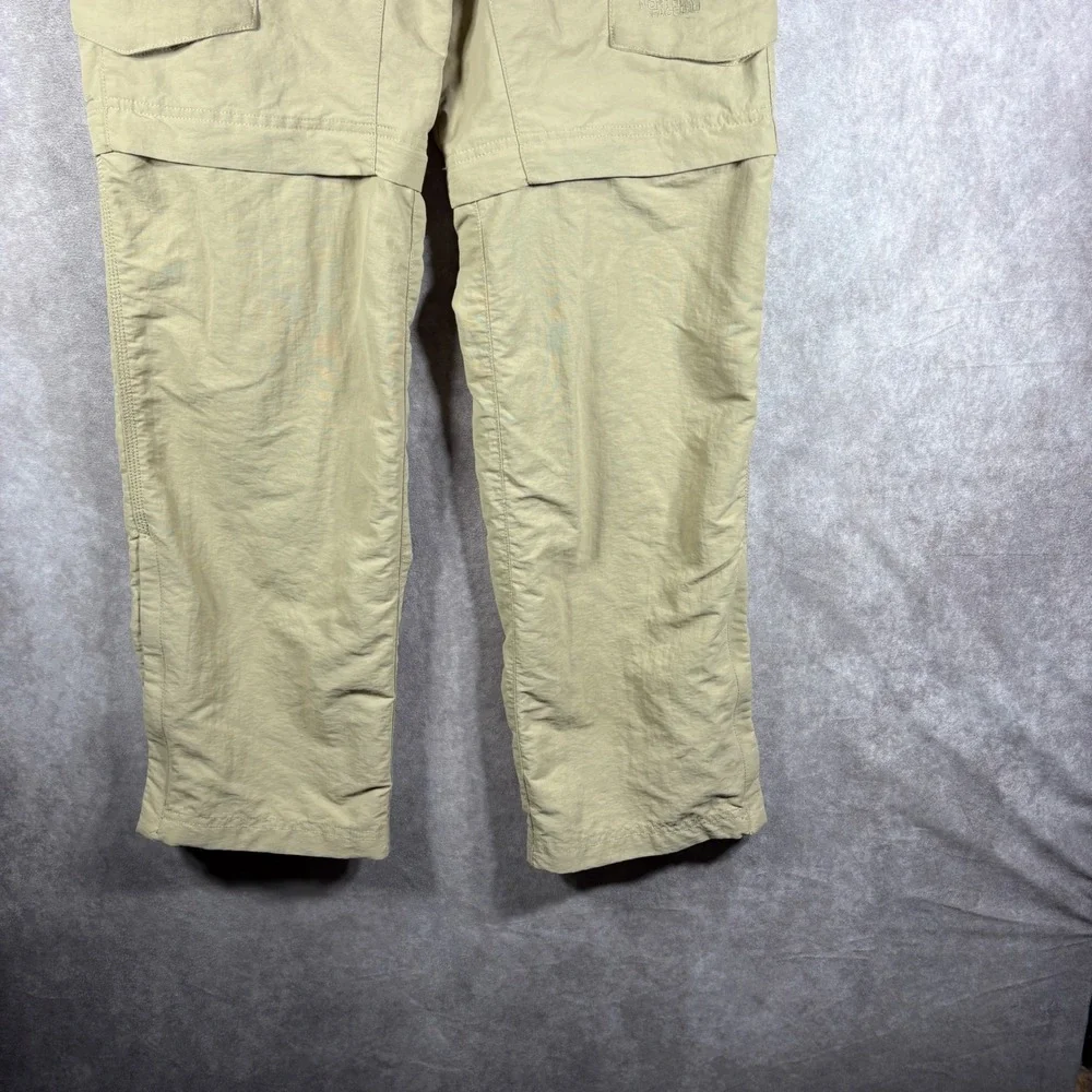 The North Face Pants Mens 32 Tan Paramount Peak Hiking Zip Off Legs Belted Gorp